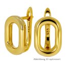 💛 Vergoldete Scharniercreolen Silber 925 – Modernes...