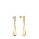 Bering Ohrstecker Tropfen Edelstahl vergoldet Kristall...