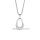 Bering Kette + Anhänger Edelstahl Kristall oval 45+5cm 457-17-500