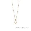 Bering Kette + Anhänger Edelstahl verg. Kristall oval 45+5cm 457-27-500