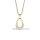 Bering Kette + Anhänger Edelstahl verg. Kristall oval 45+5cm 457-27-500
