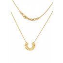 Elegantes 375er-Goldcollier mit strahlenförmigem...