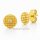 Elegante 375-Gold Ohrstecker mit Brillanten (0,03 ct) – rund & poliert