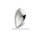 Rhodinierter Silber 925 Gleiter-Anhänger mit Zirkonia – matt & poliert, 22×14 mm