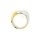 Brillantring, bicolor gelb/weiß, 585 Gold, mattiert/poliert,3 x Brillant Ringweite 56