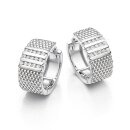 Klappcreolen aus 925 Silber – Rhodiniert, Poliert...