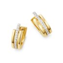 Klappcreolen aus Gold 375, poliert – mit Lab-Grown...