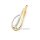 Bicolor Gleiter-Anhänger aus 585er Gold mit Brillanten – 0,053 ct G/Si