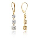 Ohrhänger aus 585 Gold mit Zirkonia – poliert,...