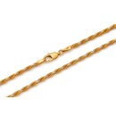 Zweifarbige Kordelkette aus 333 Gold – gedreht,...