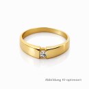 Eleganter Solitärring aus 585 Gelbgold mit Diamant – Ringweite 58 – klassischer Verlobungsring