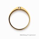 Eleganter Solitärring aus 585 Gelbgold mit Diamant – Ringweite 58 – klassischer Verlobungsring