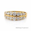 Eleganter Damenring aus 585 Gold mit funkelnden Zirkonia...
