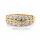 Eleganter Damenring aus 585 Gold mit funkelnden Zirkonia – Ringweite 57