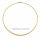Elegante 585 Gold Halskette – halbmassiv, poliert, 45 cm – Verlauf 2–4 mm