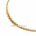 Elegante 585 Gold Halskette – halbmassiv, poliert, 45 cm – Verlauf 2–4 mm