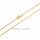 Feine Schlangenkette aus 585 Gelbgold – Mauskette, poliert, ca. 1 mm, 45 cm