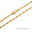 Feine Figarokette aus 333 Gelbgold – poliert, 45...