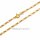 Feine Figarokette aus 333 Gelbgold – poliert, 45 cm, ca. 2,1 mm, mit Federring