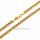 Doppelpanzerkette aus 585 Gelbgold – Zwillingspanzerkette ca. 5 mm, 42 cm, Karabinerverschluss