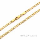 Stegpanzerkette aus 333 Gelbgold – 45 cm, ca. 3 mm,...