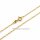 Feine Figarokette aus 585 Gelbgold – 57 cm Halskette, 1,5 mm breit, poliert