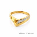 Damenring aus 585 Gelbgold mit Diamant 0,05 ct –...