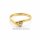 Diamantring aus 585 Gelbgold mit zwei Brillanten – elegant geschwungener Ringkopf Ringweite 55