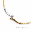 Edles Collier aus 585 Gold mit Diamant – Bicolor...