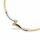 Edles Collier aus 585 Gold mit Diamant – Bicolor Gelb- & Weißgold, 42 cm