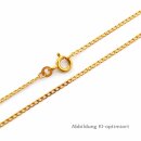 Superflache Panzerkette aus 333 Gelbgold – 1,5 mm |...