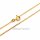 Superflache Panzerkette aus 333 Gelbgold – 1,5 mm | 50 cm