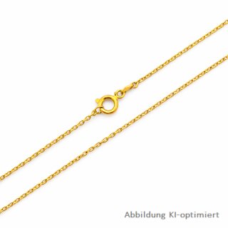 Rundankerkette aus 333 Gelbgold – ca. 1,3 mm | 42 cm
