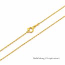 Rundankerkette aus 333 Gelbgold – ca. 1,3 mm | 42 cm