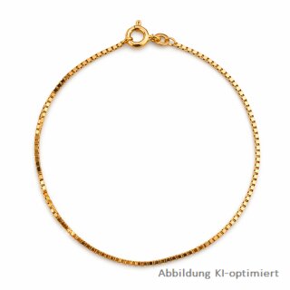 Venezianerarmband aus 333 Gelbgold – filigran poliert mit Federringverschluss 18cm