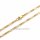 Figaro Halskette Gelbgold 333 (8 K) – poliert, 45 cm, 2,7 mm, Karabinerverschluss