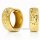 Creolen echt Gold 333 diamantiert Glanz 15mm, 5mm breit