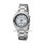 Regent Herrenuhr Metallband Gehäuse Stahl weißes Ziffernblatt mit Leuchfunktion Sekundenzeiger Datum 5 Bar BA-774
