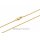 585 Gelbgold Halskette Mauskette 45 cm – fein poliert, 0,9 mm, Karabinerverschluss