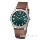 Regent Herrenuhr Quarz Titan Lederband 5 Bar F-1682