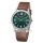 Regent Herrenuhr Quarz Titan Lederband 5 Bar F-1682