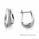 Klappcreolen 925 Silber rhodiniert mit Zirkonia –...