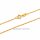 Singapurkette aus 333 Gelbgold – 44,5 cm feine gedrehte Halskette 1,1 mm