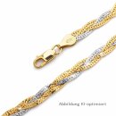 Bicolor Collier aus 925 Sterling Silber –...