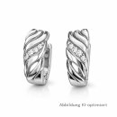 Silberfarbene Creolen aus 925 Sterling Silber mit...