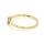Brillantring bicolor 585 Gold, 1x 0,005 ct. W/si Ringweite 60