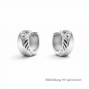 Klappcreolen aus 925 Sterling Silber rhodiniert –...