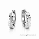 Creolen rhodiniert 925 Sterling Silber – gemusterte...