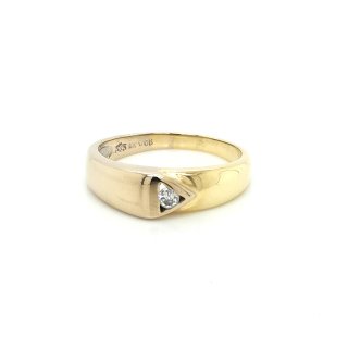 Damenring Diamant Brillantring echt Gold 585 poliert Ringweite 53