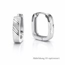 Creolen aus 925 Sterling Silber – polierte Linien...
